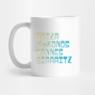 Holiday Beach Shirt / Ibiza Mykonos Cannes Biarritz Mug